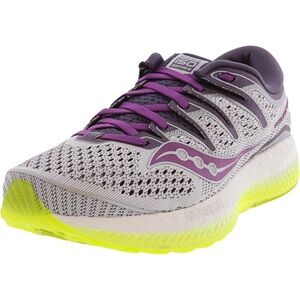 Saucony Triumph Iso 5 Running Sneaker Shoe White Purple size 9